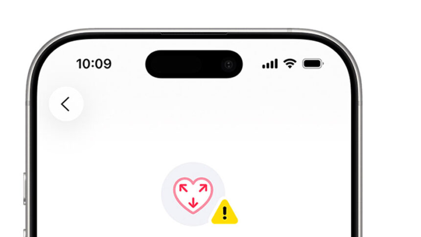 Notificación de hipertensión en Apple