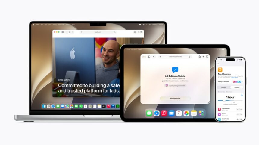 protección para menores en macOS Golden Gate y iOS 27