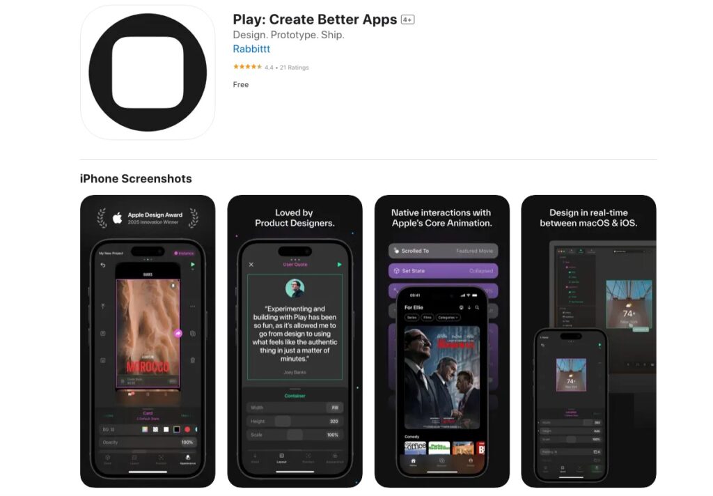 app Play - Apple Design Awards 2025
