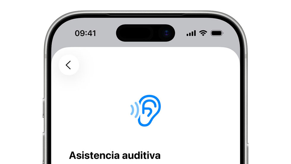 Asistencia auditiva de Apple